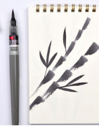 Pentel Colour Brush Pigment Pen
